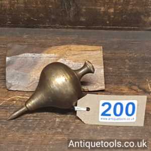 Lot 200 Vintage Edward Preston No: 7 steel tipped plumb bob