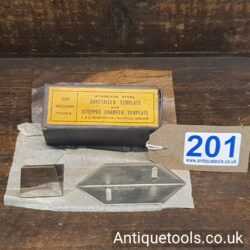 Vintage Record Stainless Steel Dovetail & Stopped Chamfer Templates