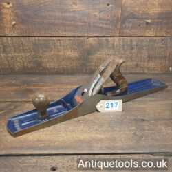 Vintage Woden No: W7 Jointer plane with a Record Iron