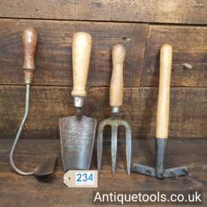 Lot 234 Vintage Gardening set of hand tools