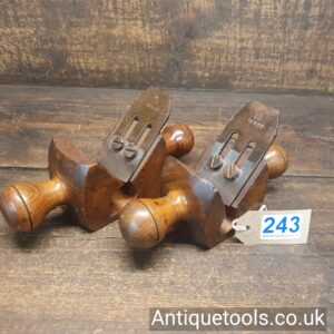 Lot 243 Pair of rather nice vintage Sorby rounding planes