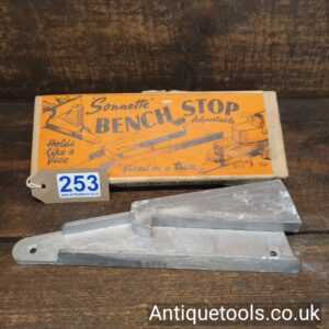 Vintage Adjustable Alloy Bench Stop by ‘Sonnette’