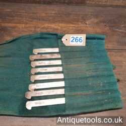 Lot 266 Antique set of 8 No: A. Hildick Amic plough plane irons