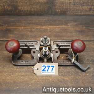 Antique Edward Preston No: 2500P Hand Router Plane Complete with 2 Irons