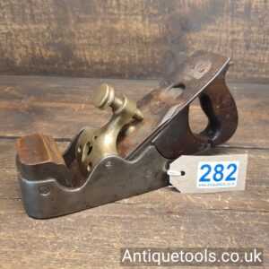 Antique Scottish Pattern Infill Smoothing Plane with a Decorative Brass Lever Cap