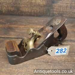 Antique Scottish Pattern Infill Smoothing Plane with a Decorative Brass Lever Cap