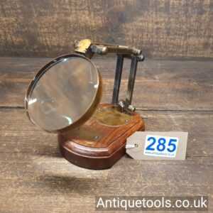 Antique Watkins & Hill, London c1818-56 Opticians High Quality Desk Mounted Magnifying Glass