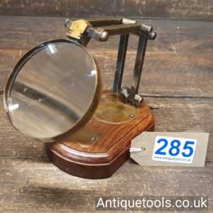 Lot 285 Antique Watkins & Hill, London c1818-56 opticians high quality desk mounted magnifying glass