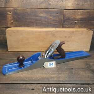 Lot 64 Vintage Record No: 08 jointer plane in custom made wooden box