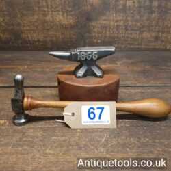 Fine Ornate Antique Jeweller's Brass Repousse Hammer
