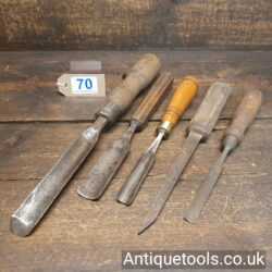 Selection Of Five 18th - Early 19th Century Chisels