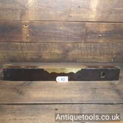 Very Unusual Ornate 27” Rosewood And Brass Spirit Level