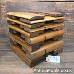 Half Set Of 18 Griffiths Of Norwich Hollow And Round Beechwood Moulding Planes