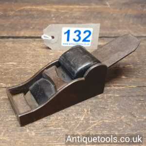 Lot 132 Antique cast steel chariot plane with rosewood wedge