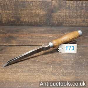 Lot 173 Rare vintage Acorn 5/16” Self-Coring Chisel By J.W Reynolds