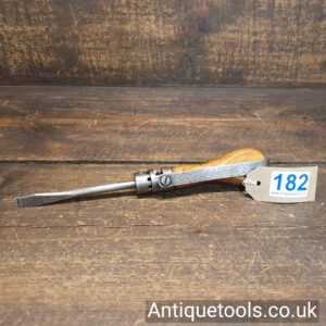 Lot 182 Vintage and hard to find WeltRecord Patent 800293 levered ratchet screwdriver