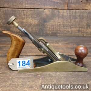 Lot 184 Vintage GTL ‘Guaranteed Tools Ltd’ Brass bodied smoothing plane