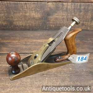 Lot 184 Vintage GTL ‘Guaranteed Tools Ltd’ Brass bodied smoothing plane