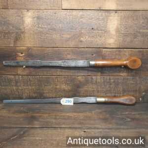 2 No: Large Turnscrew Screwdrivers with Beechwood Handles