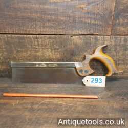 Antique Groves & Sons Brass Back Dovetail Saw