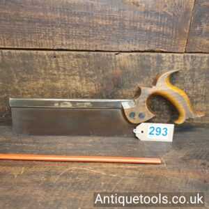 Lot 293 Antique Groves & Sons brass back dovetail saw