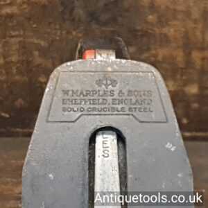 Lot 296 – Vintage Marples X4 Smoothing plane with a good length original iron