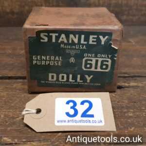 Lot 32 - Vintage Boxed Stanley Sweetheart USA No: 616 metal worker’s dolly