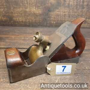 Lot 7: Antique 7 ¾” x 2 ½” Scottish Pattern Cast Steel Parallel Sided Smoothing Plane