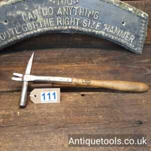 Lot: 111 Vintage Carpet Fitters Strapped Tack Hammer