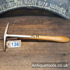 Lot: 136 Antique Cabriolet Strapped Pin Hammer
