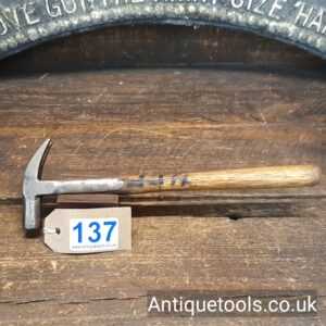 Lot: 137 Antique Samuel Tyzack Strapped Claw Hammer