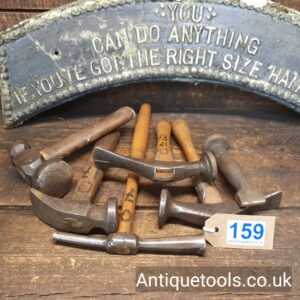 Lot: 159 Vintage Selection 6 Various Cobblers Hammers