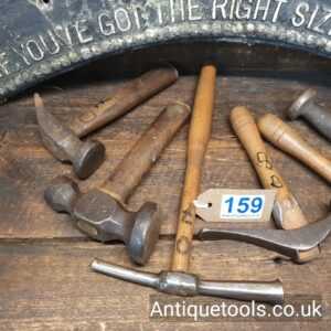 Lot: 159 Vintage Selection 6 Various Cobblers Hammers