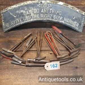 Lot: 162 Vintage Selection 17 Various Welders Hammers