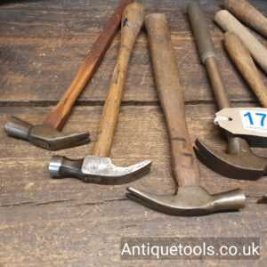 Lot: 172 Vintage Selection 7 Various Small Hammers