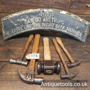 Lot: 174 Vintage Selection 5 Various Hammers