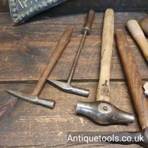 Lot: 176 Vintage Selection 9 Various Small Hammers