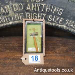 Lot 18: Vintage Miniature Ball Pein Hammer In Case