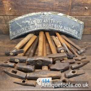 Lot: 184 Vintage Selection 18 Various Hammers