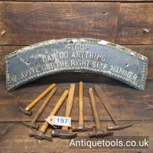 Lot: 197 Vintage Selection 7 Various Small Hammers