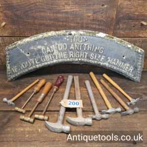 Lot: 200 Vintage Selection 10 Alloy Hammers