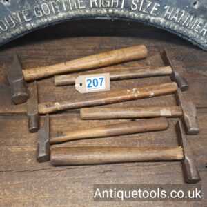 Lot: 207 Vintage Selection 6 English Hammers