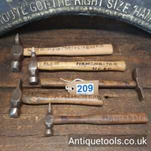 Lot: 209 Vintage Selection 5 Manchester Head Hammers