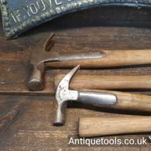 Lot: 217 Antique Selection 5 Strapped Claw Hammers