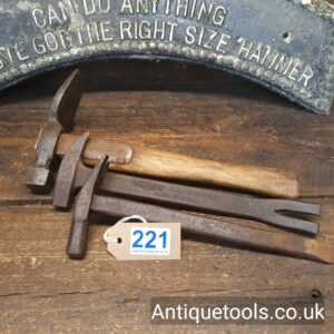 Lot: 221 Antique Selection 3 Various Grocers Hammers
