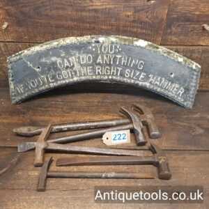 Lot: 222 Antique Selection 5 Various Grocers Hammers