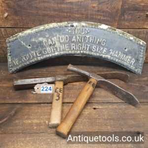 Lot: 224 Antique Selection 2 No: Paviours Hammers