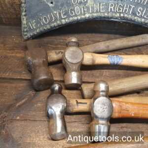 Lot: 228 Vintage Selection 6 Ball Pein Hammers