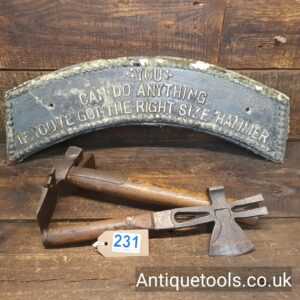 Lot: 231 Antique Pair Various Grocers Multitool Hammers