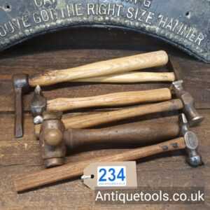 Lot: 234 Vintage Selection 6 Panel Beaters Hammers